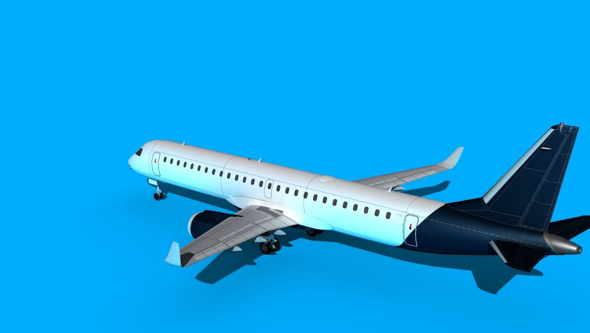 Embraer Emb-190 Corporate 2 3D model_8