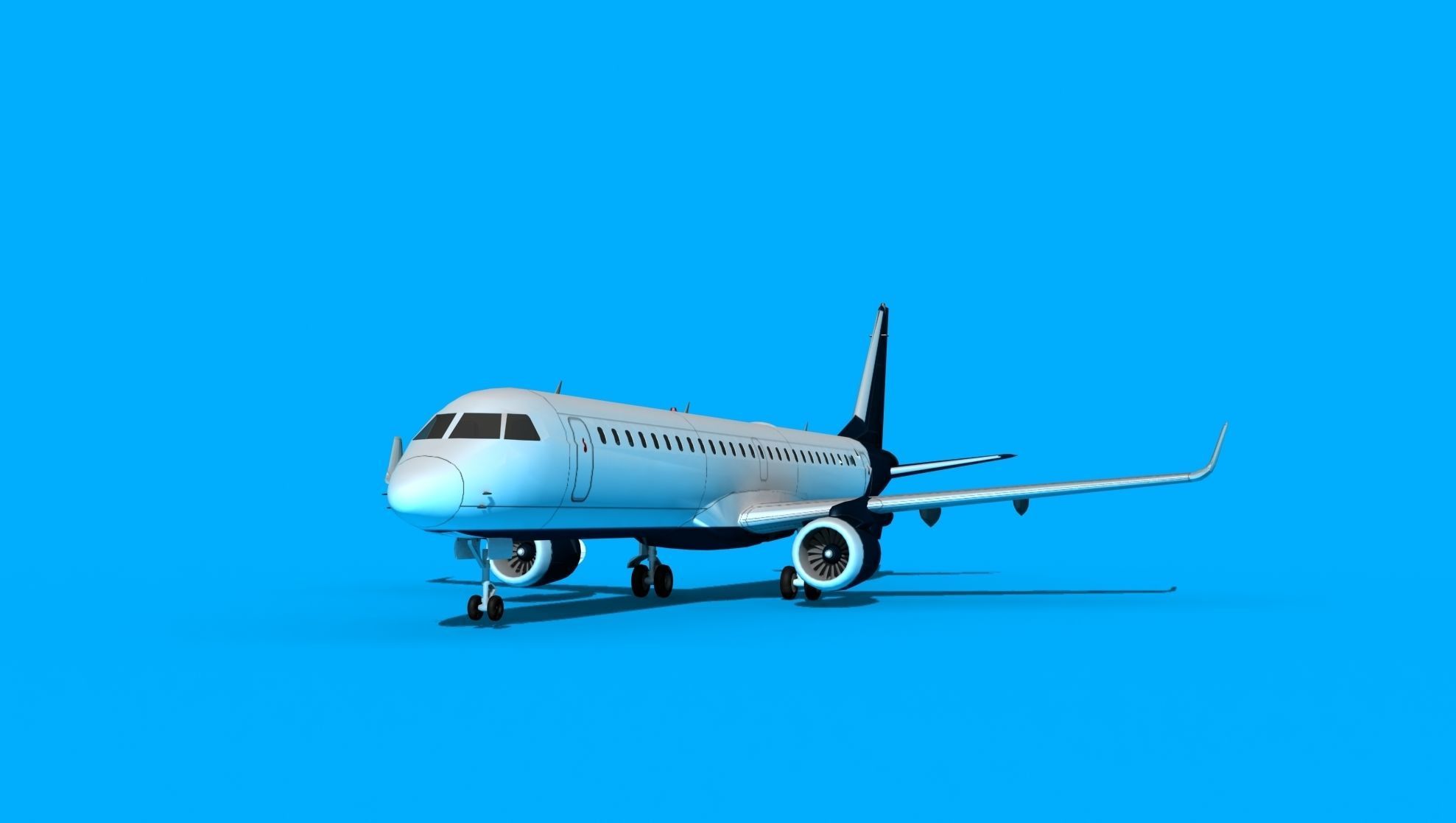 Embraer Emb-190 Corporate 2 3D model_1