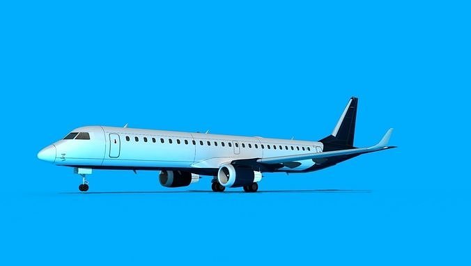 Embraer Emb-190 Corporate 2 3D model