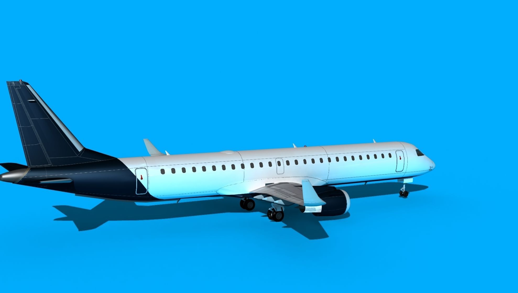 Embraer Emb-190 Corporate 2 3D model_5