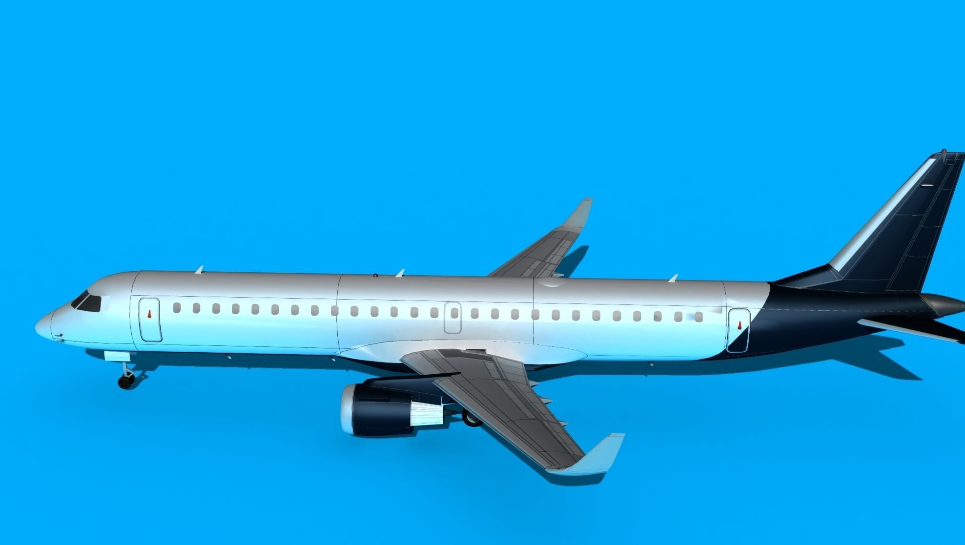Embraer Emb-190 Corporate 2 3D model_9