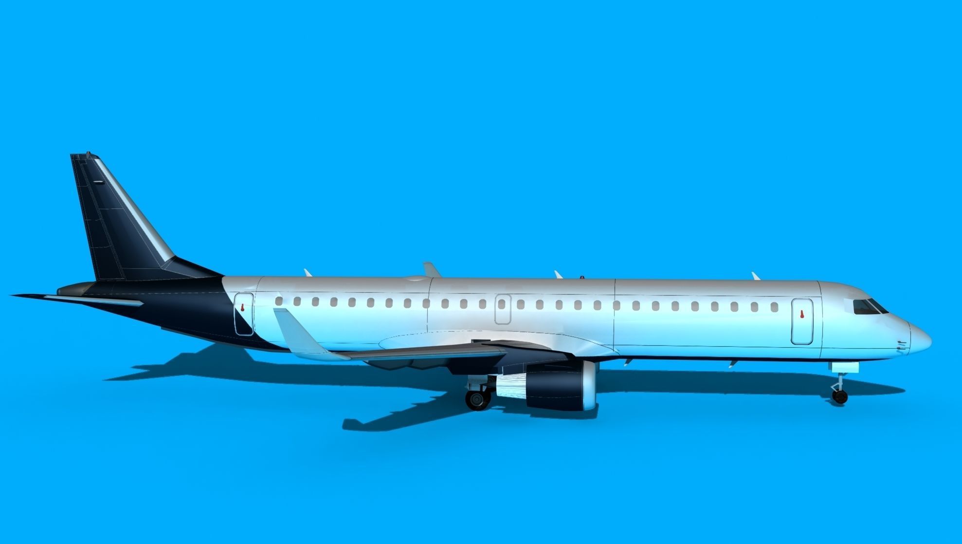 Embraer Emb-190 Corporate 2 3D model_4