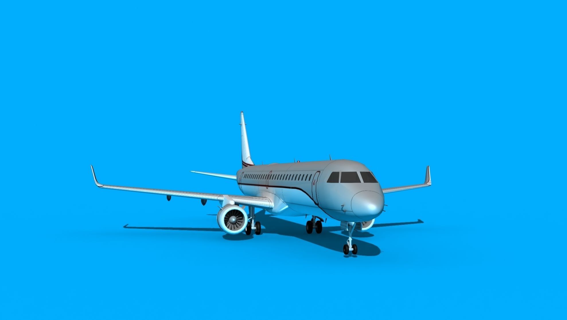 Embraer Emb-190 Corporate 3 3D model_2