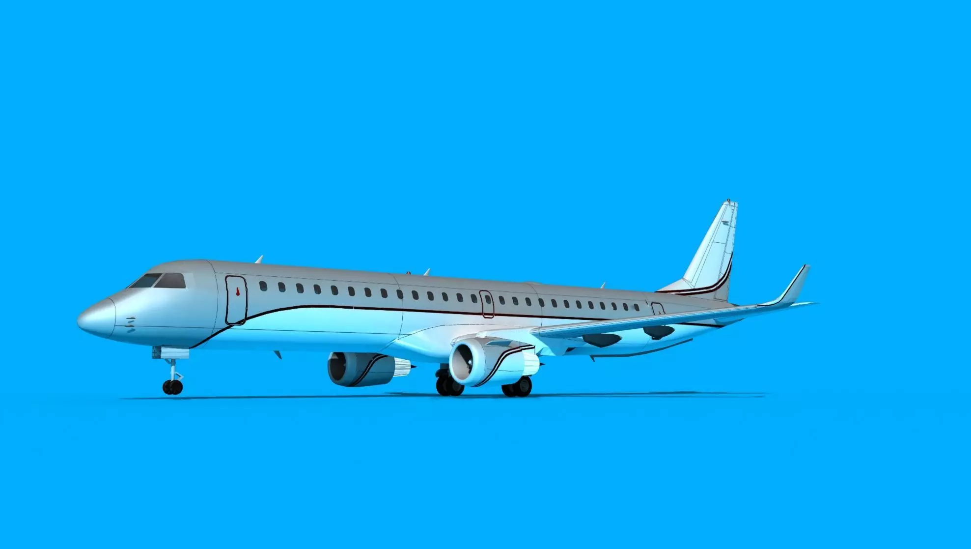 Embraer Emb-190 Corporate 3 3D model_0
