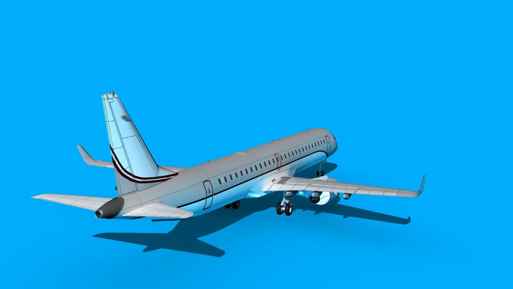 Embraer Emb-190 Corporate 3 3D model_6