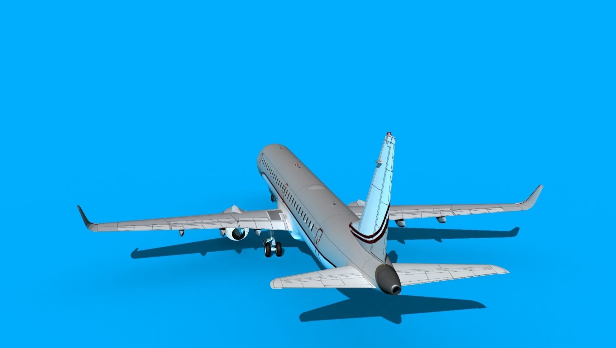 Embraer Emb-190 Corporate 3 3D model_7