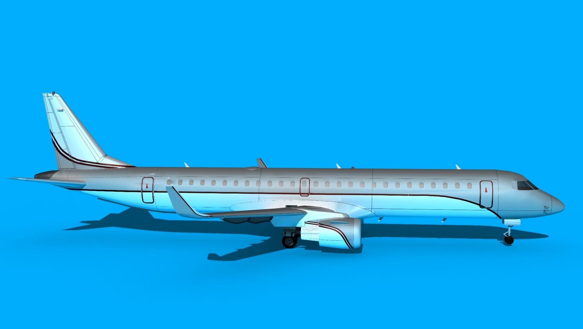 Embraer Emb-190 Corporate 3 3D model_4