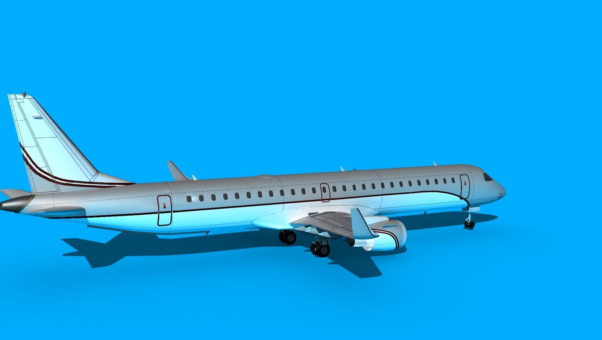 Embraer Emb-190 Corporate 3 3D model_5