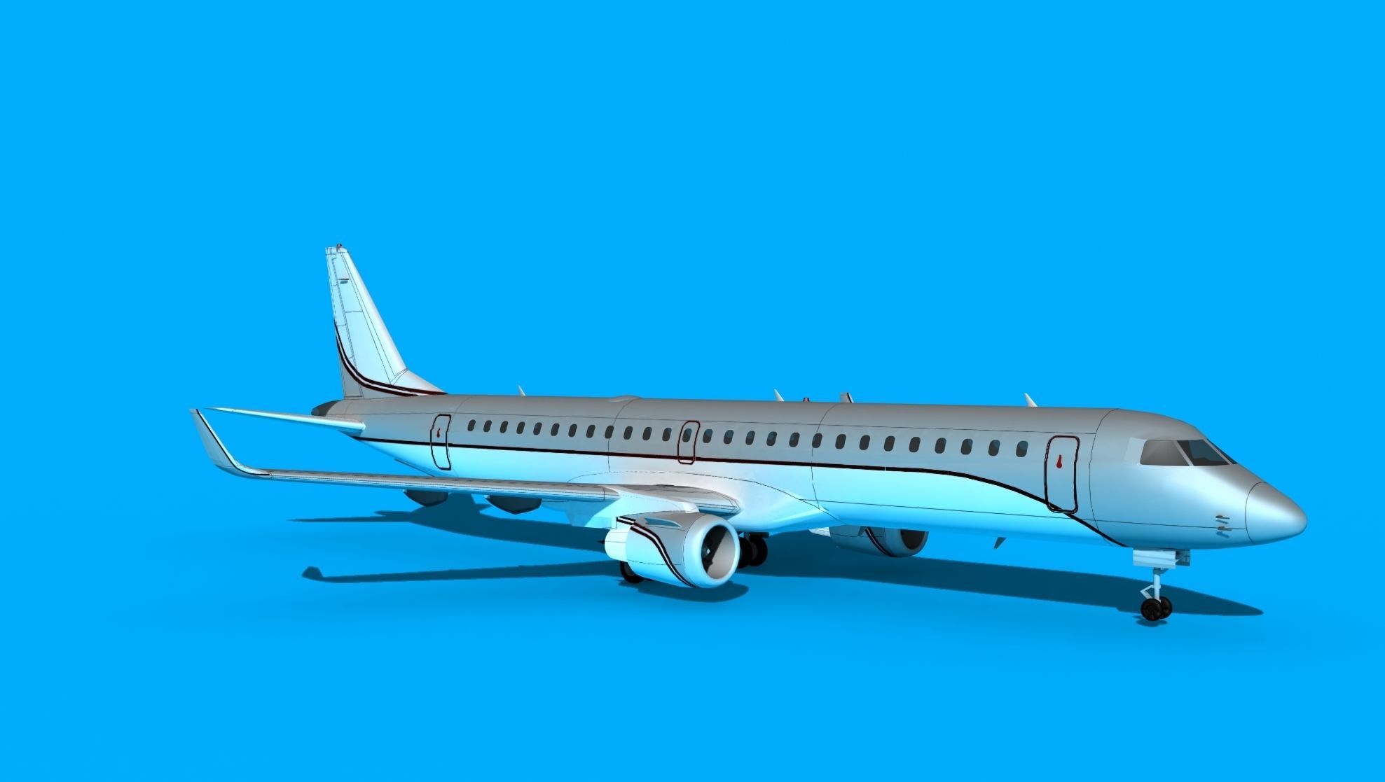 Embraer Emb-190 Corporate 3 3D model_3
