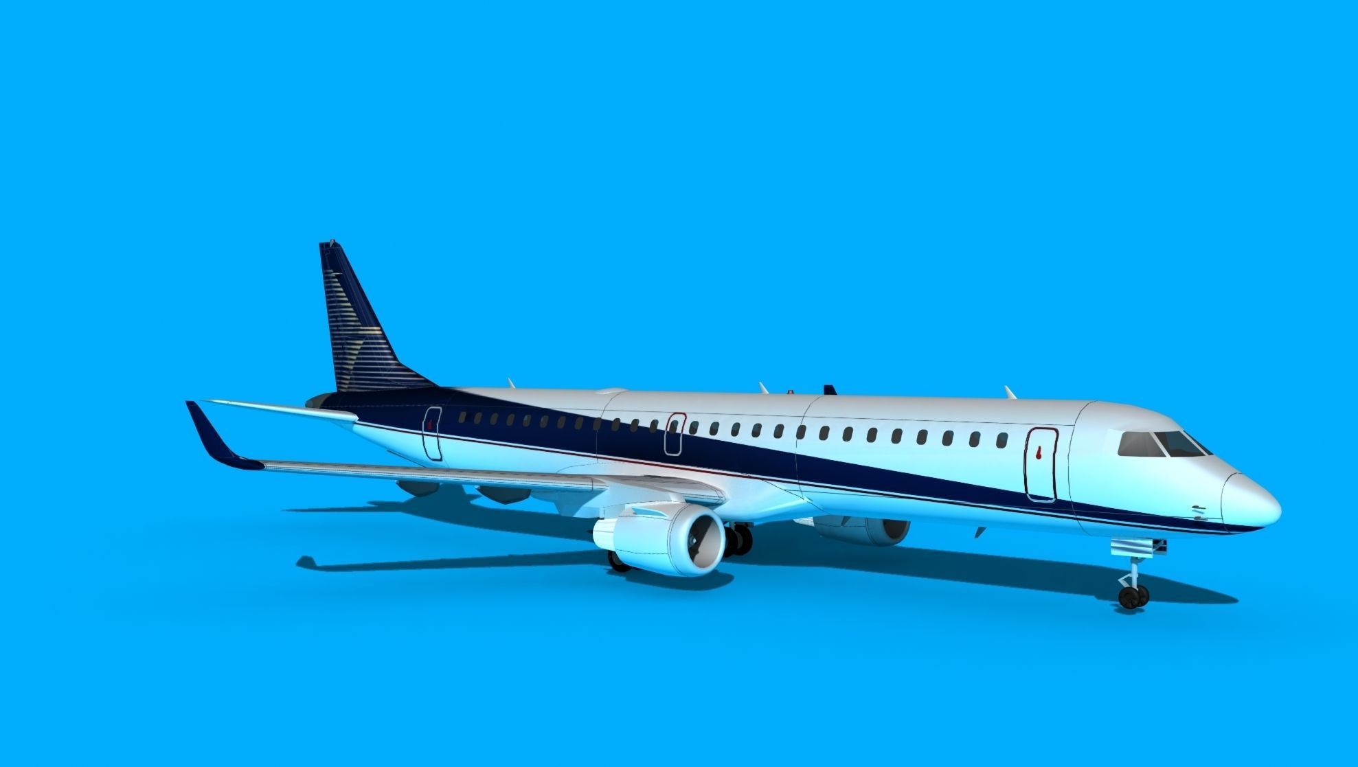 Embraer Emb-190 Factory 3D model_3