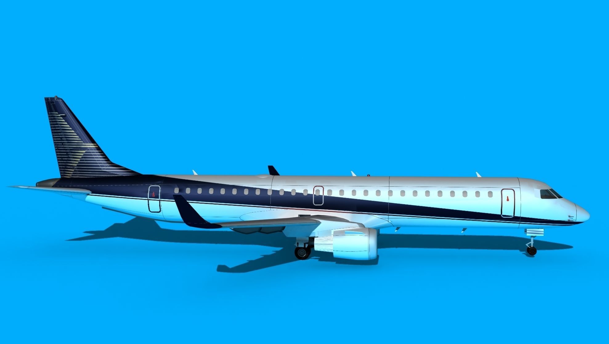 Embraer Emb-190 Factory 3D model_4