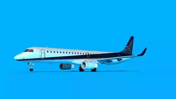 Embraer Emb-190 Factory 3D model Embraer Emb-190 Factory 3D model