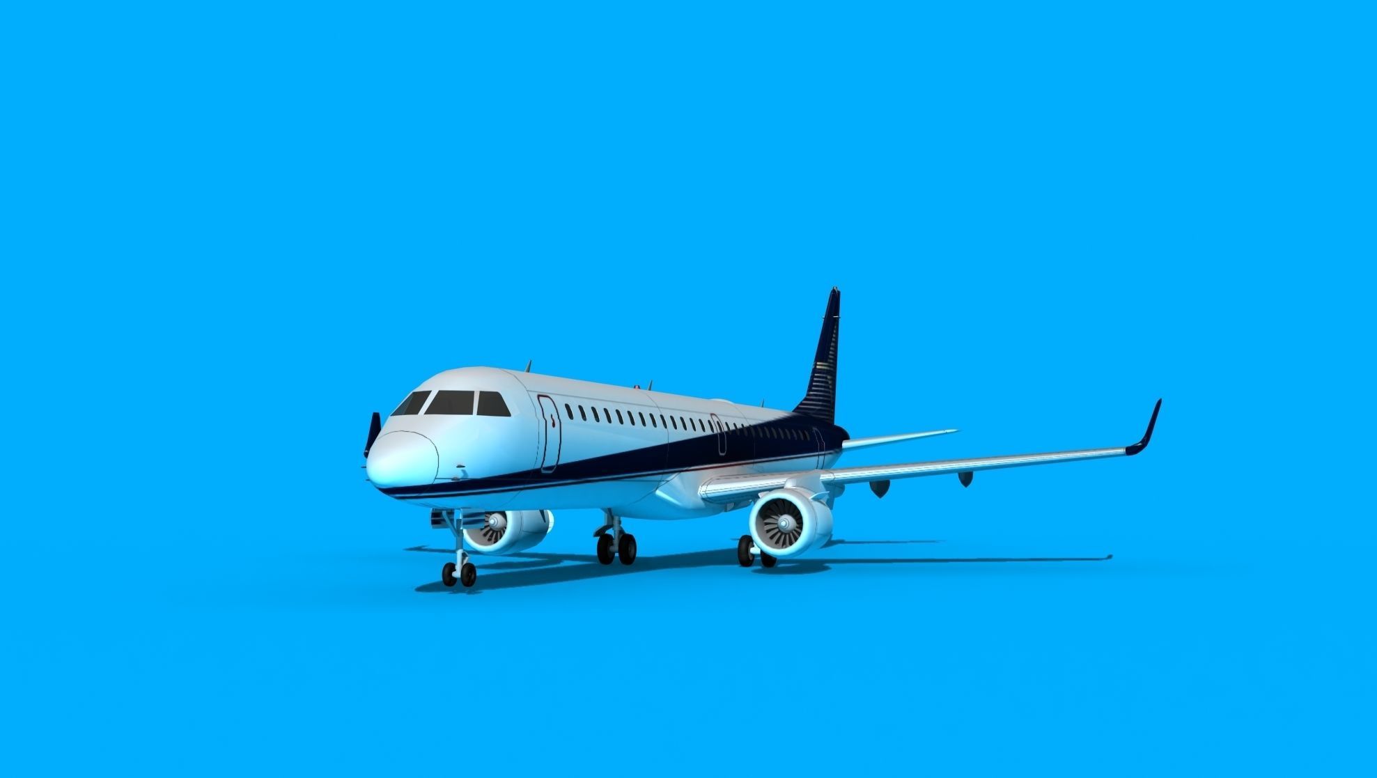 Embraer Emb-190 Factory 3D model_1