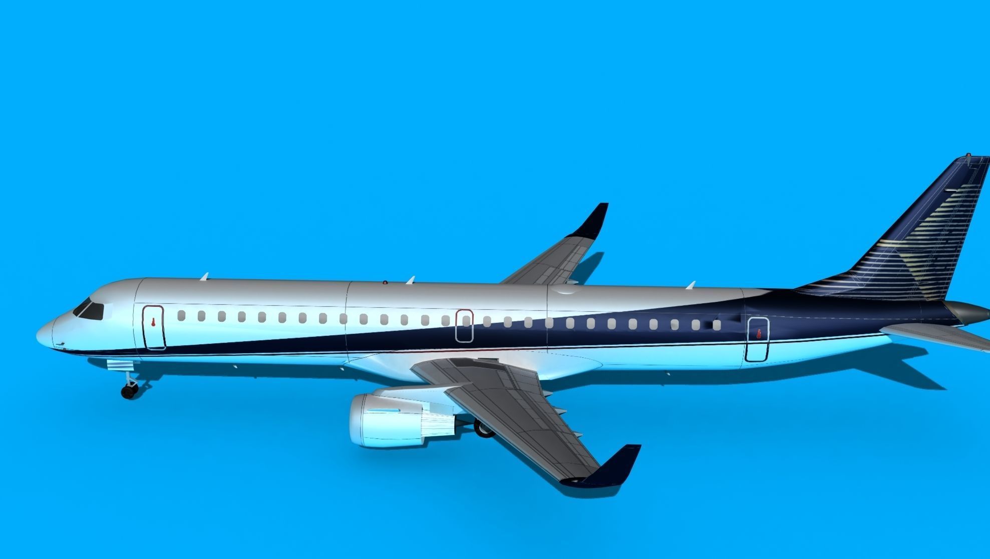 Embraer Emb-190 Factory 3D model_9