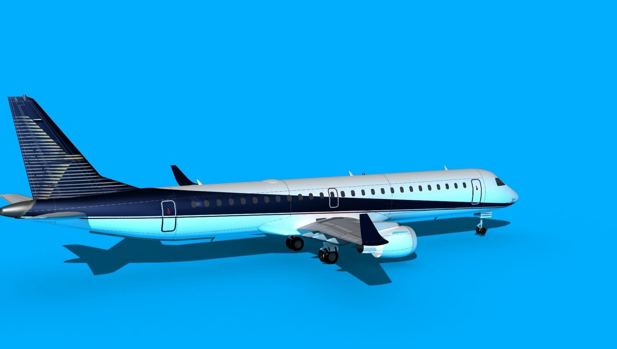 Embraer Emb-190 Factory 3D model_5