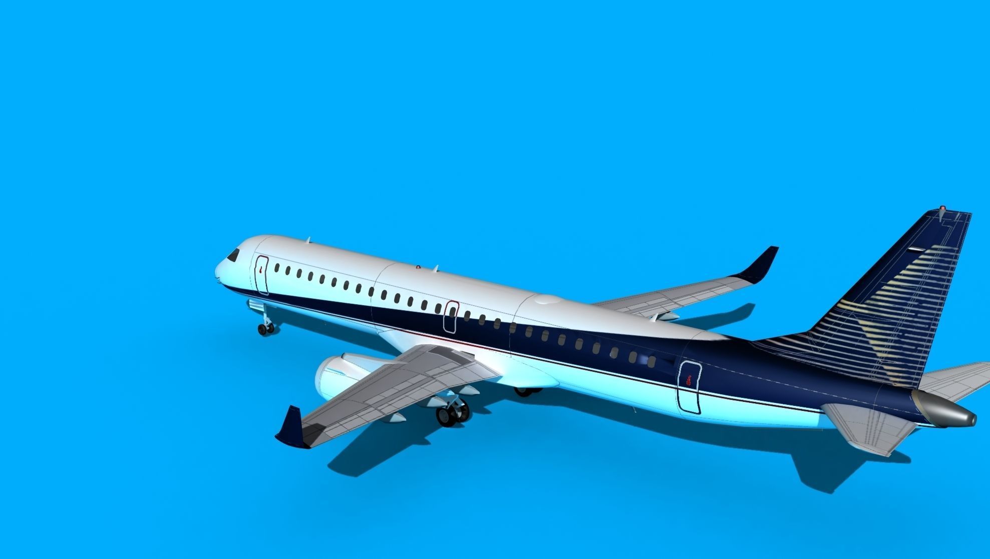 Embraer Emb-190 Factory 3D model_8