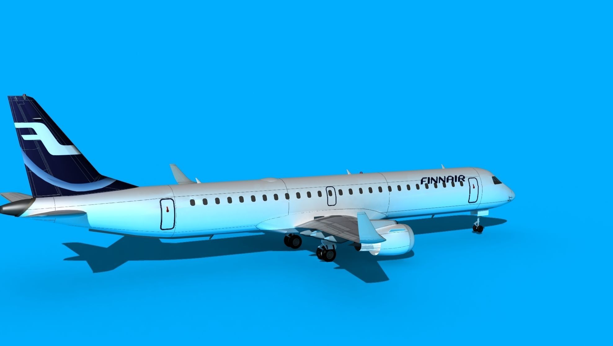 Embraer Emb-190 Finnair 2 3D model_5