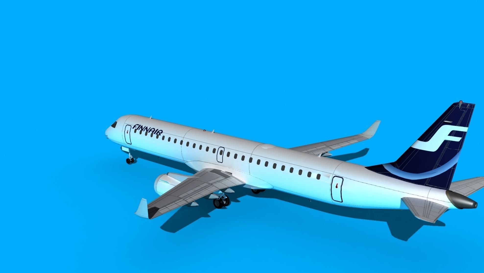 Embraer Emb-190 Finnair 2 3D model_8