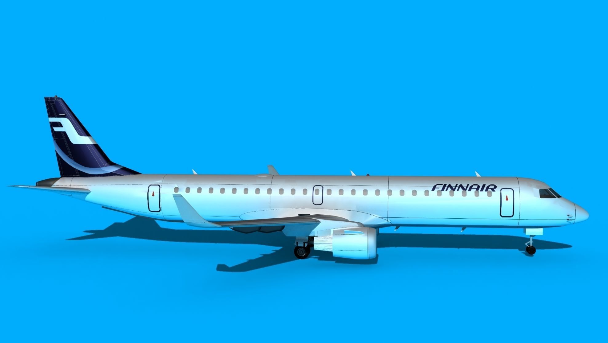Embraer Emb-190 Finnair 2 3D model_4