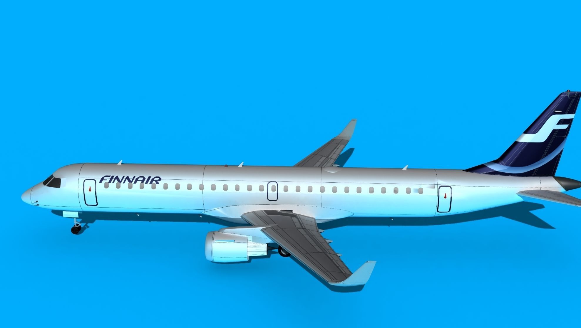 Embraer Emb-190 Finnair 2 3D model_9