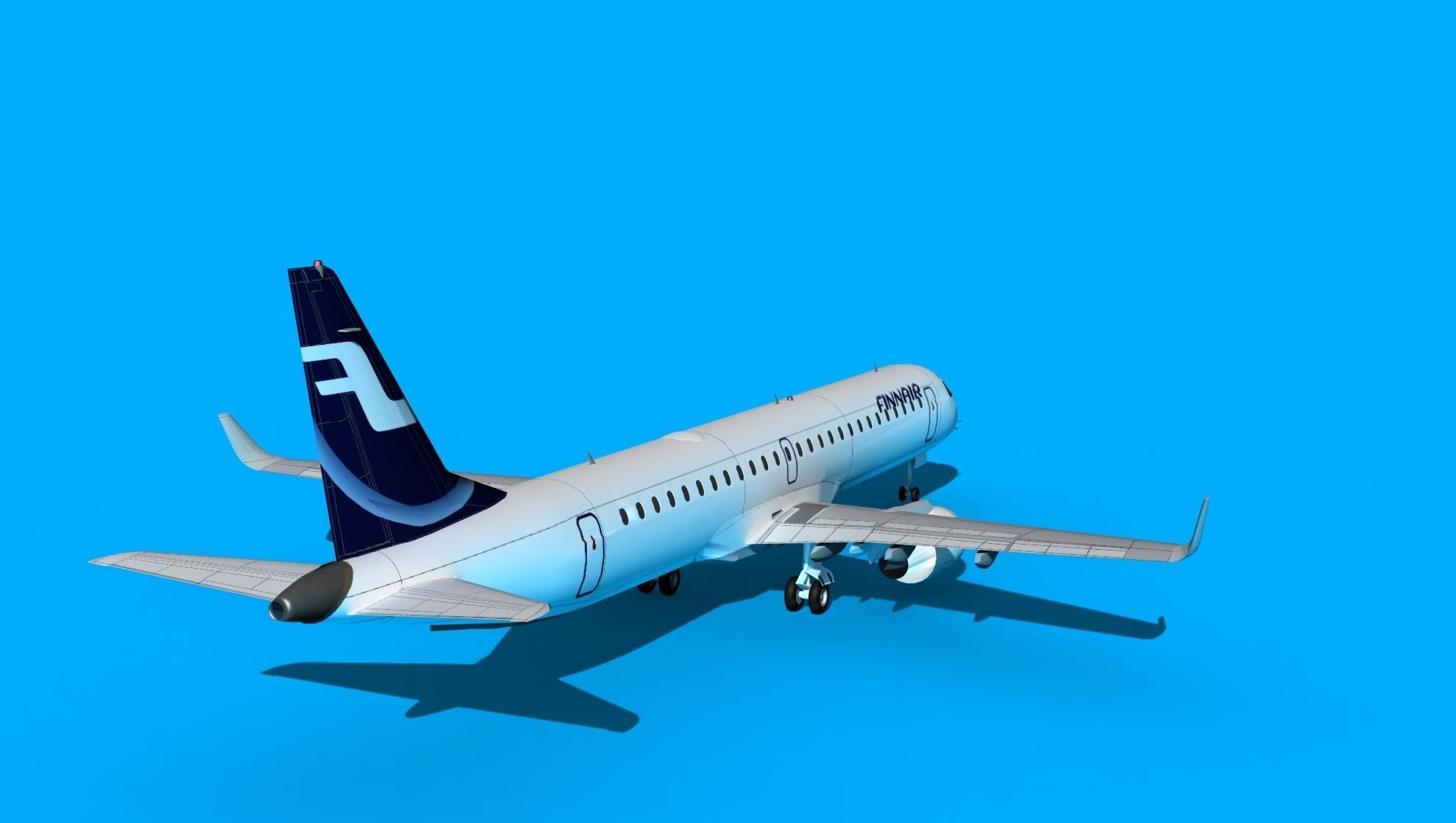 Embraer Emb-190 Finnair 2 3D model_6