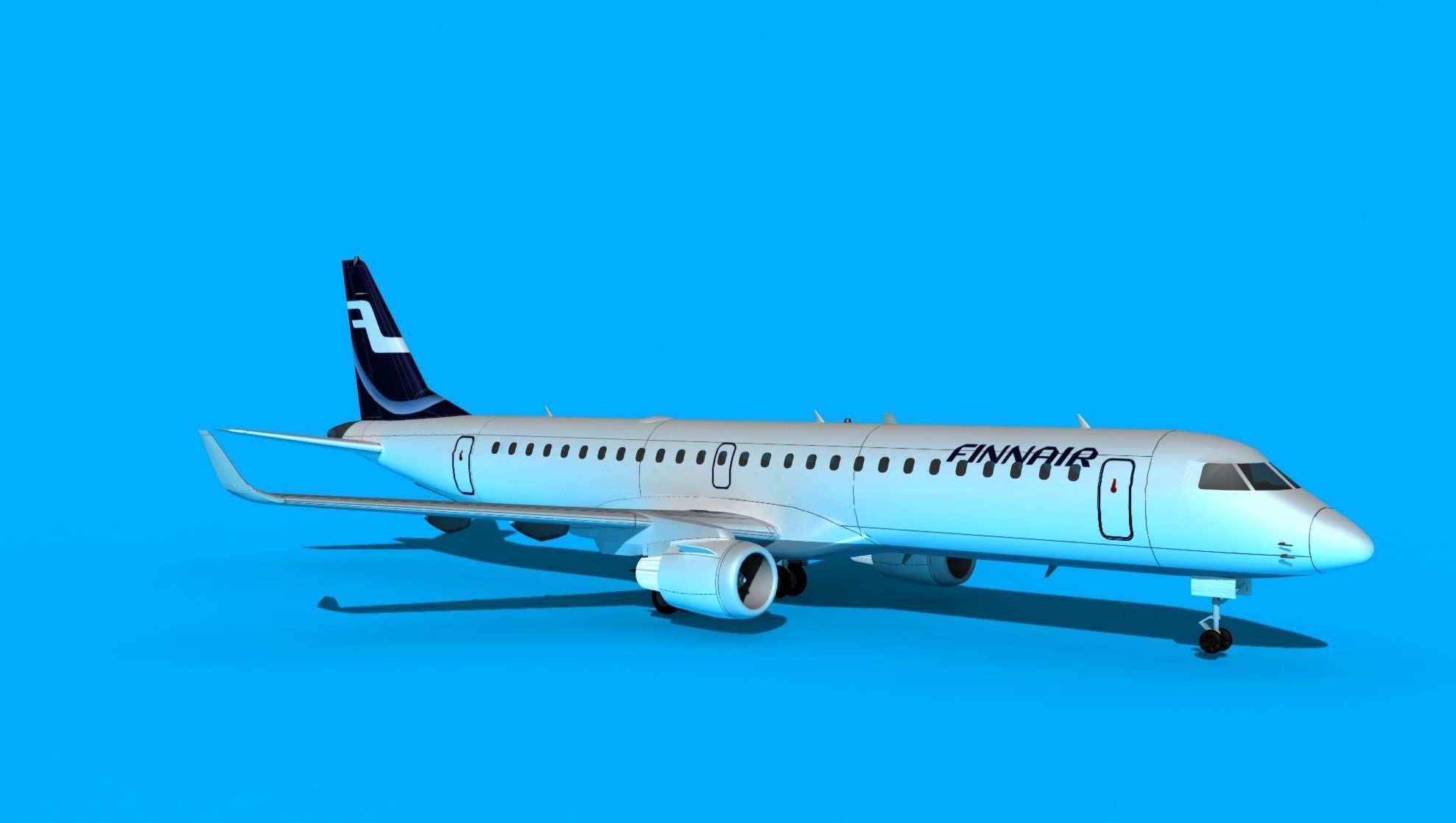 Embraer Emb-190 Finnair 2 3D model_3