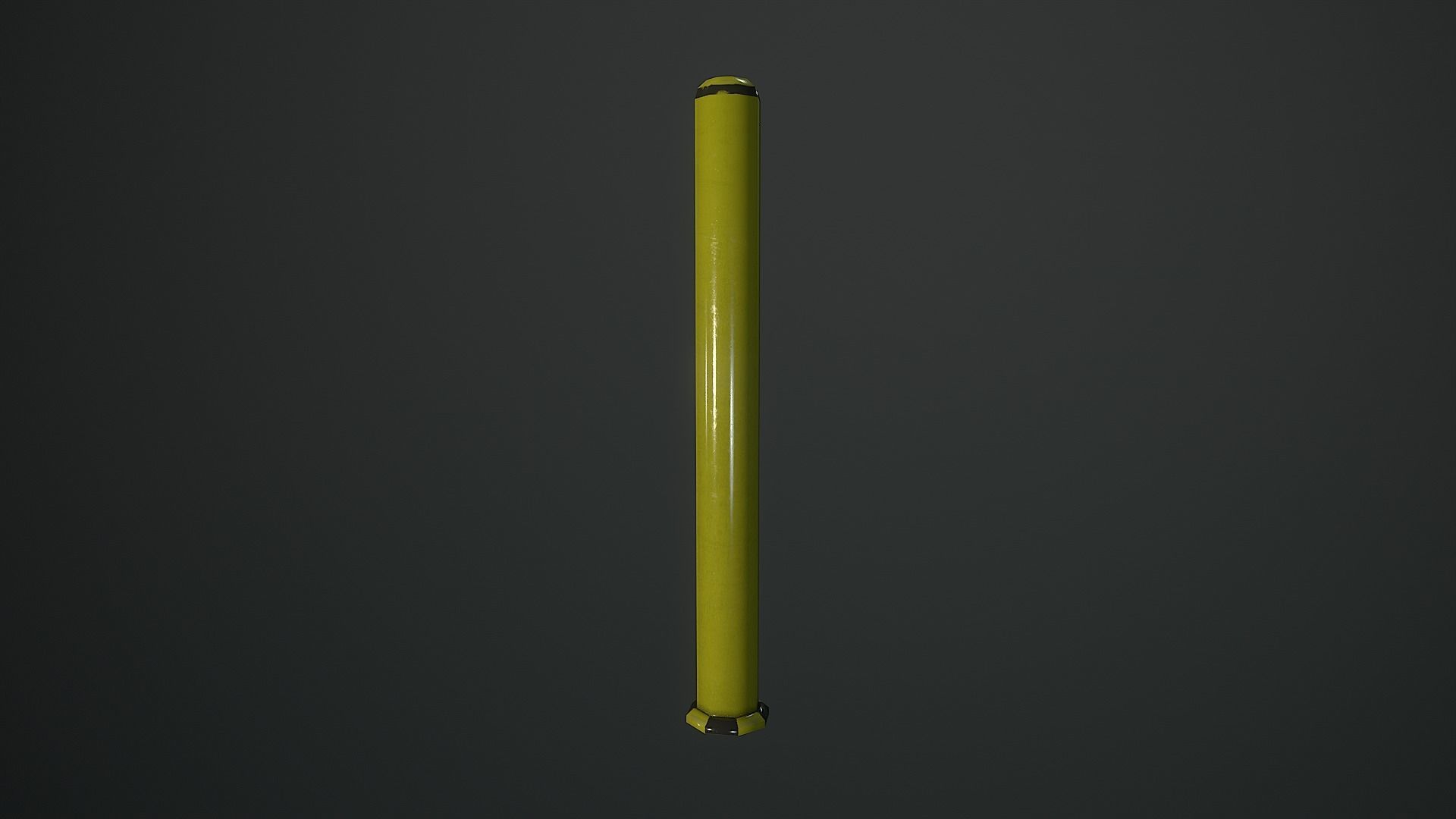 Low Poly 80s Gas Station Low-poly 3D model_6