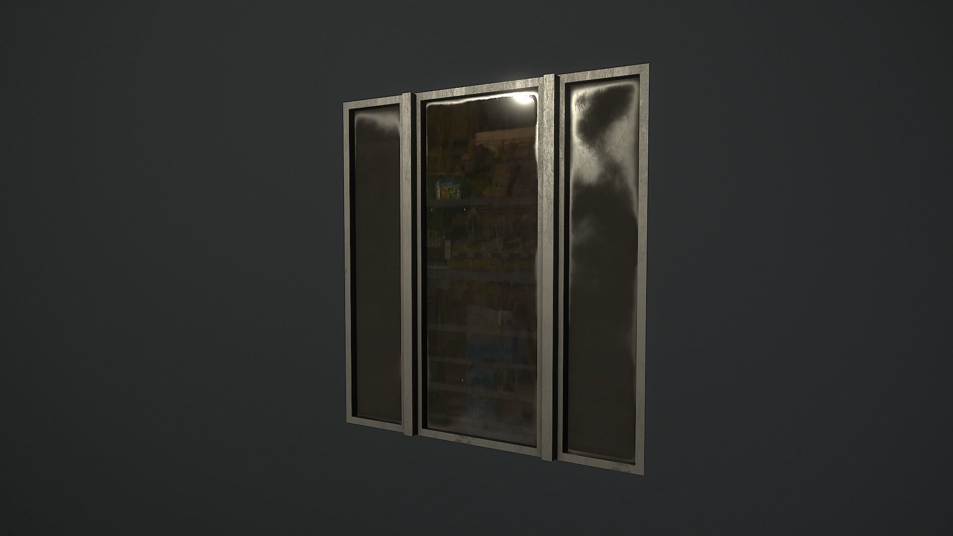 Low Poly 80s Gas Station Low-poly 3D model_72