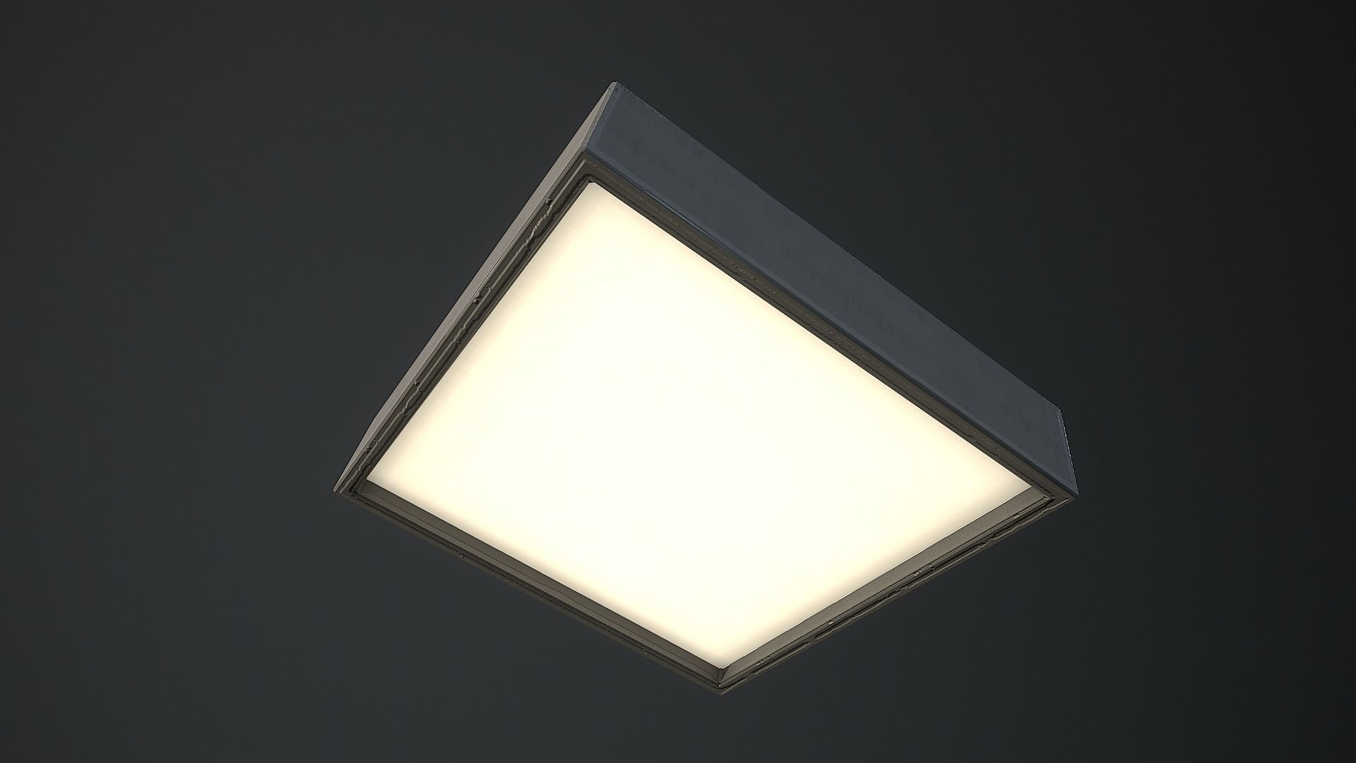 Low Poly 80s Gas Station Low-poly 3D model_60