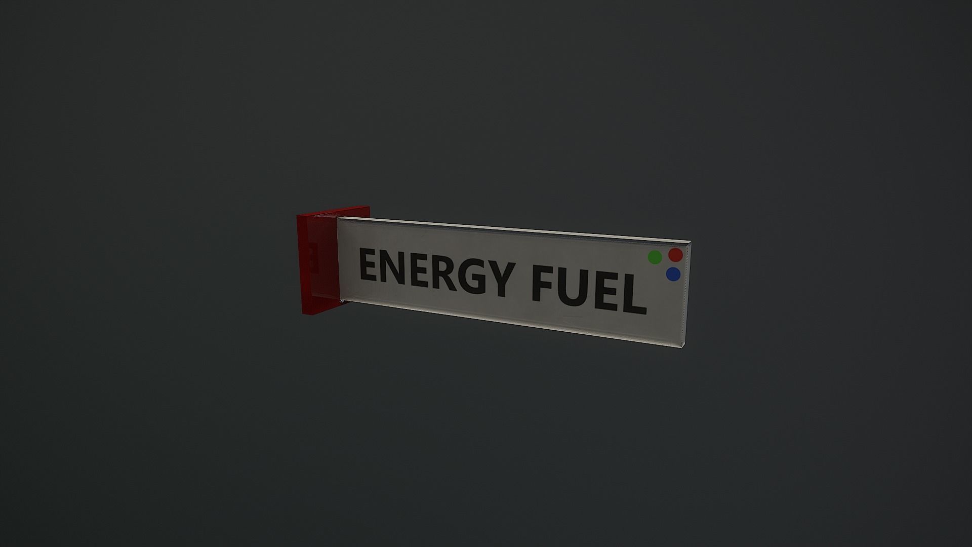 Low Poly 80s Gas Station Low-poly 3D model_26
