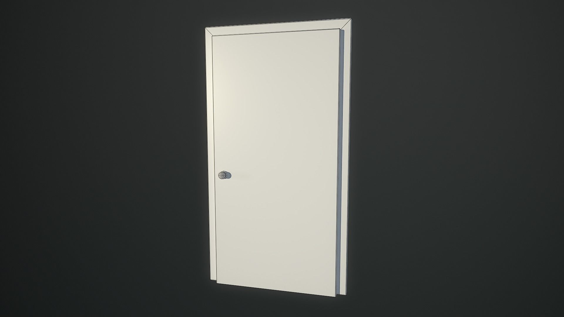 Low Poly 80s Gas Station Low-poly 3D model_5