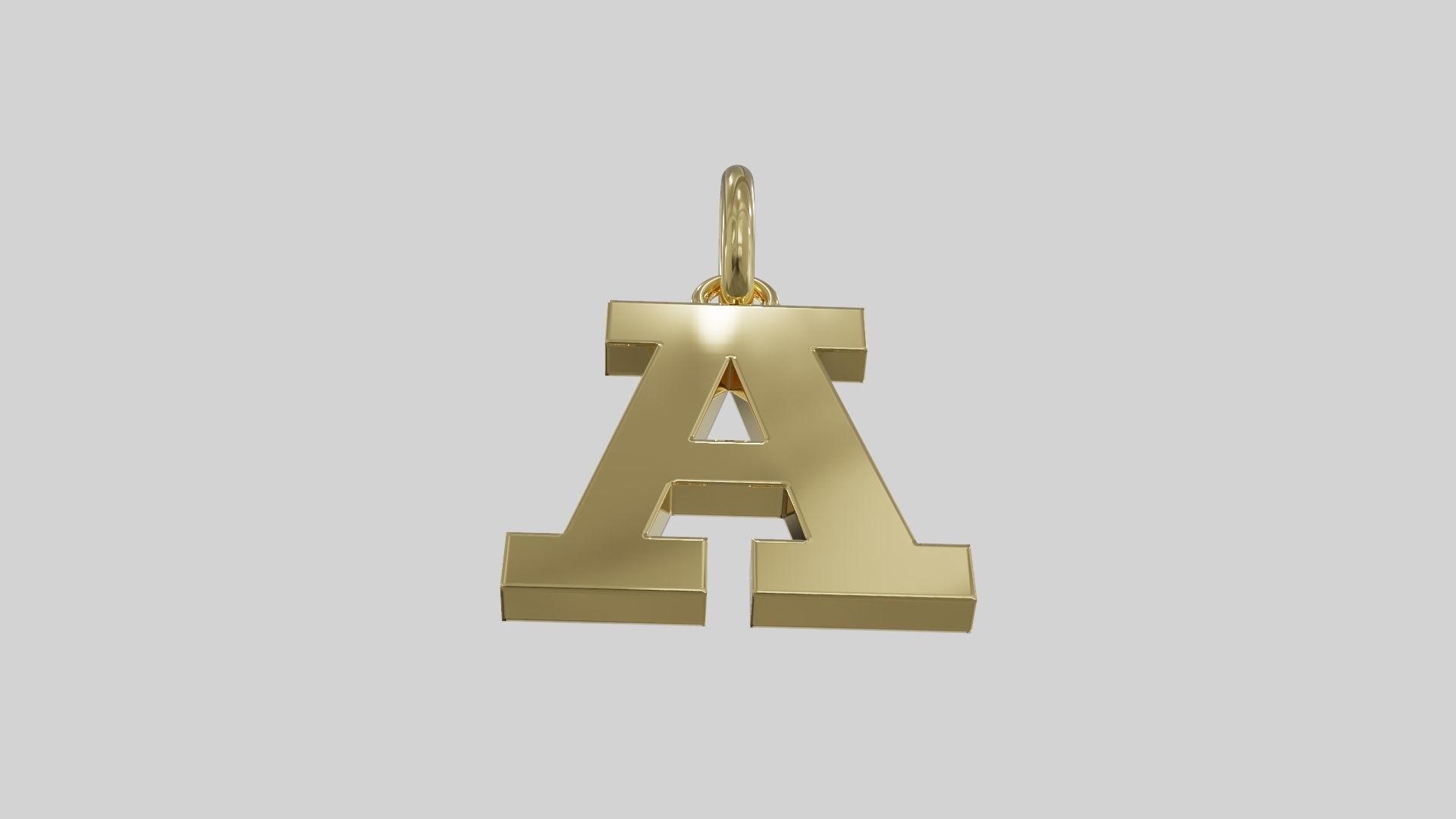 Alphabet A 3D print model_1