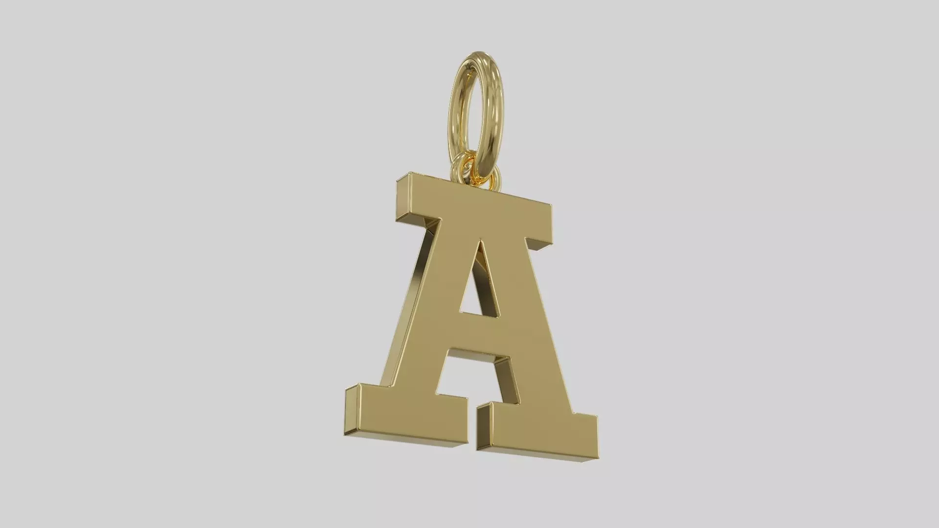 Alphabet A 3D print model_0