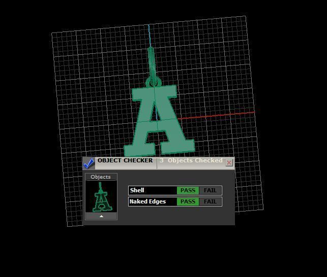 Alphabet A 3D print model_3