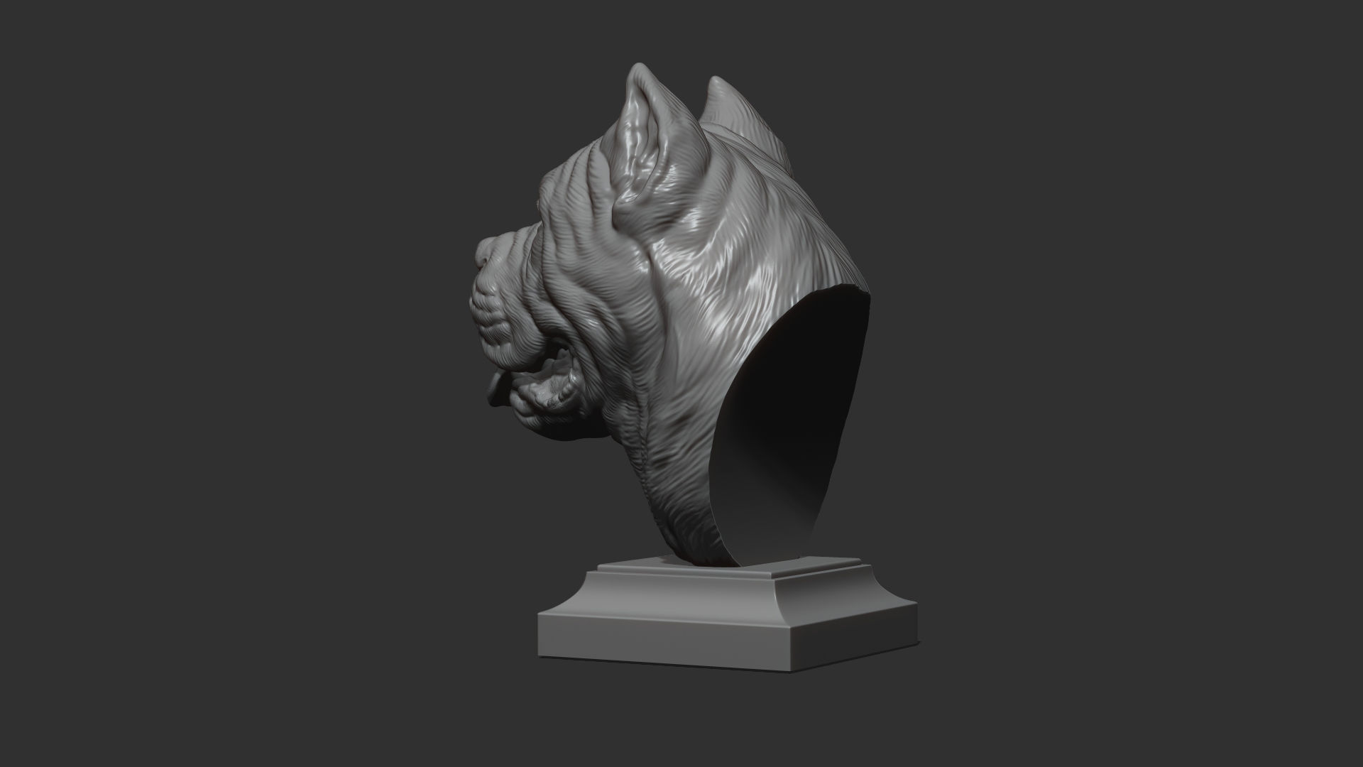 Canne Corso bust version 1 3D print model_23