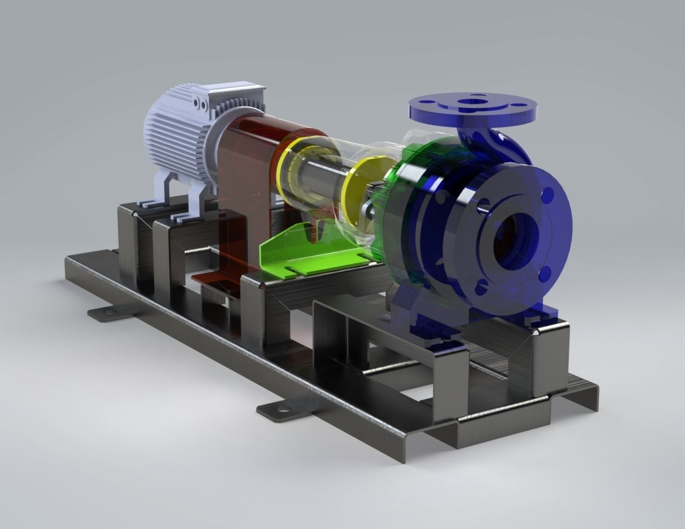 Centrifugal pump 3D model_4