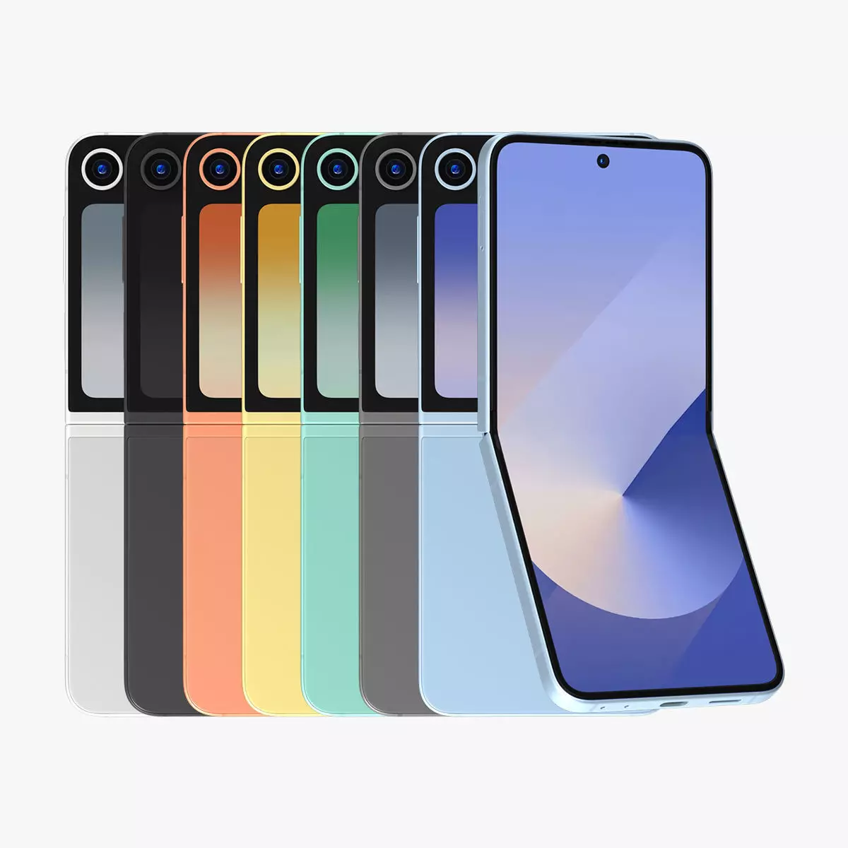 Samsung Galaxy Z Flip 6 Low-poly 3D model