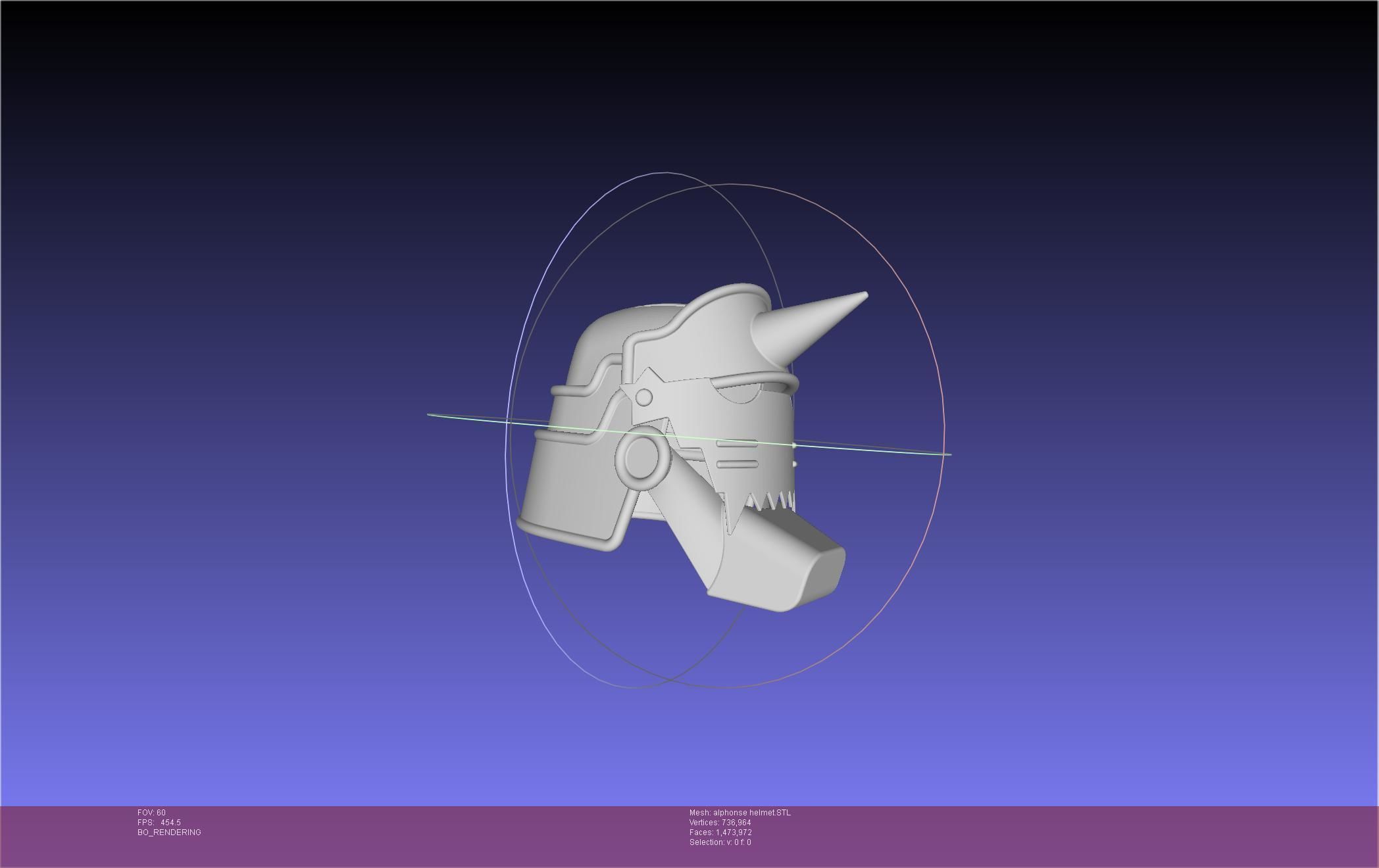 Fullmetal Alchemist Alphonse Elric Helmet 3D print model_3