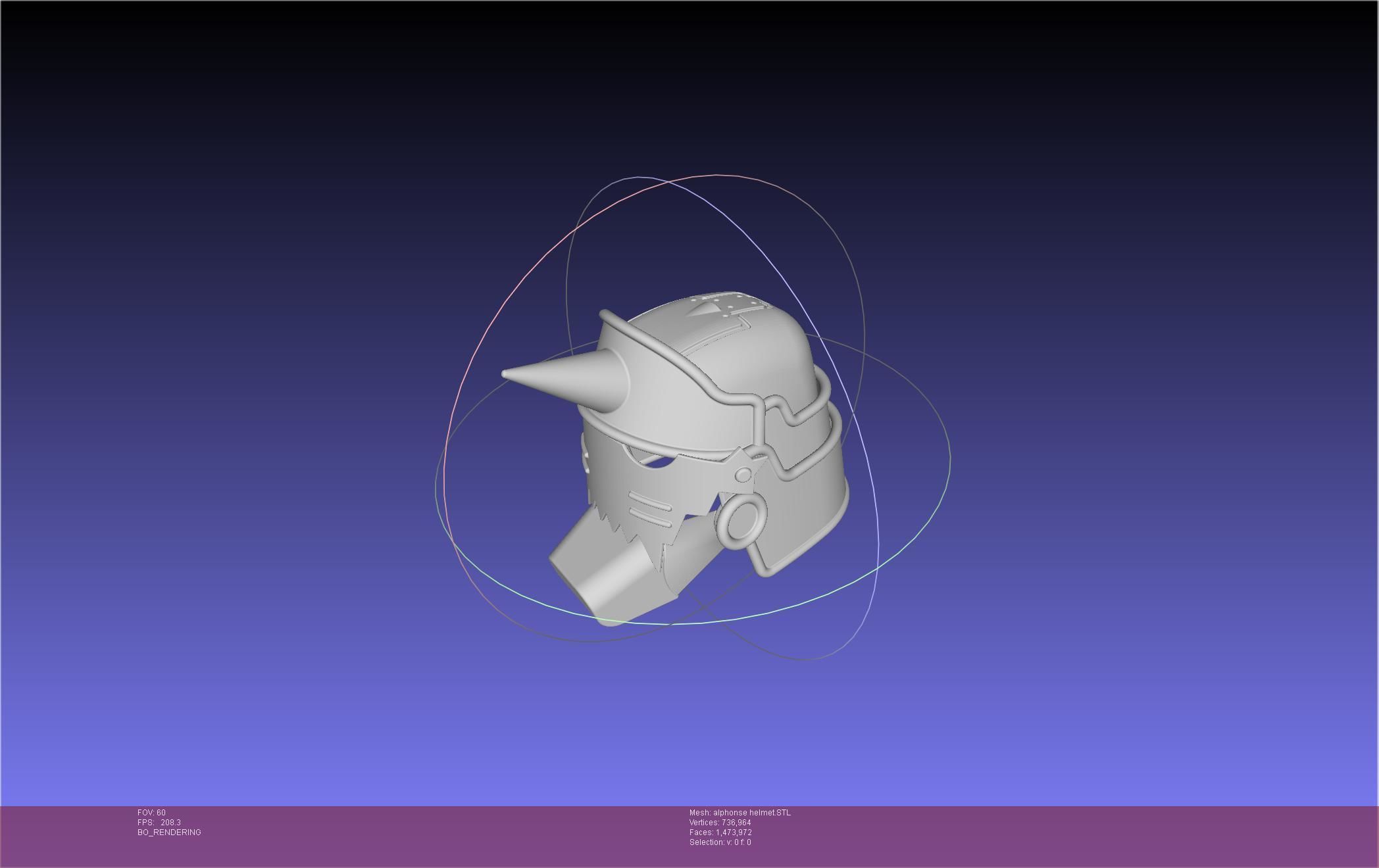 Fullmetal Alchemist Alphonse Elric Helmet 3D print model_1