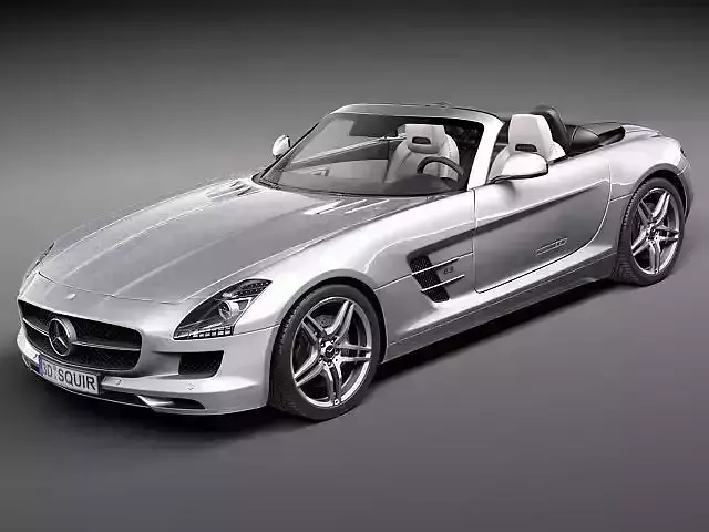 Mercedes SLS 2012 Convertible 3D Model 3D model Mercedes SLS 2012 Convertible 3D Model 3D model