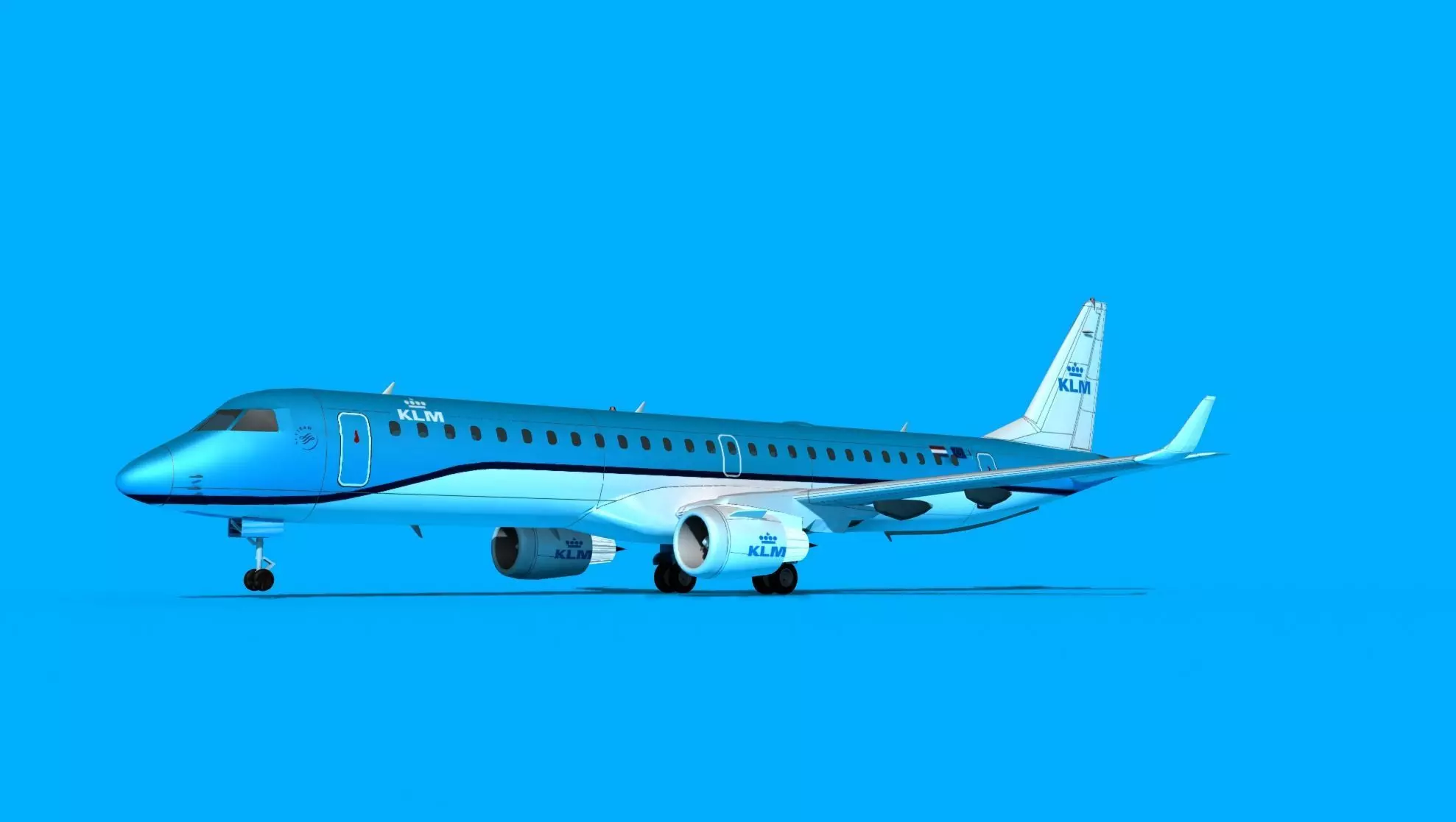 Embraer Emb-190 KLM City Hopper 3 3D model
