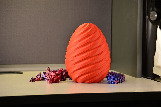 Large Spiral Egg Free 3D print model