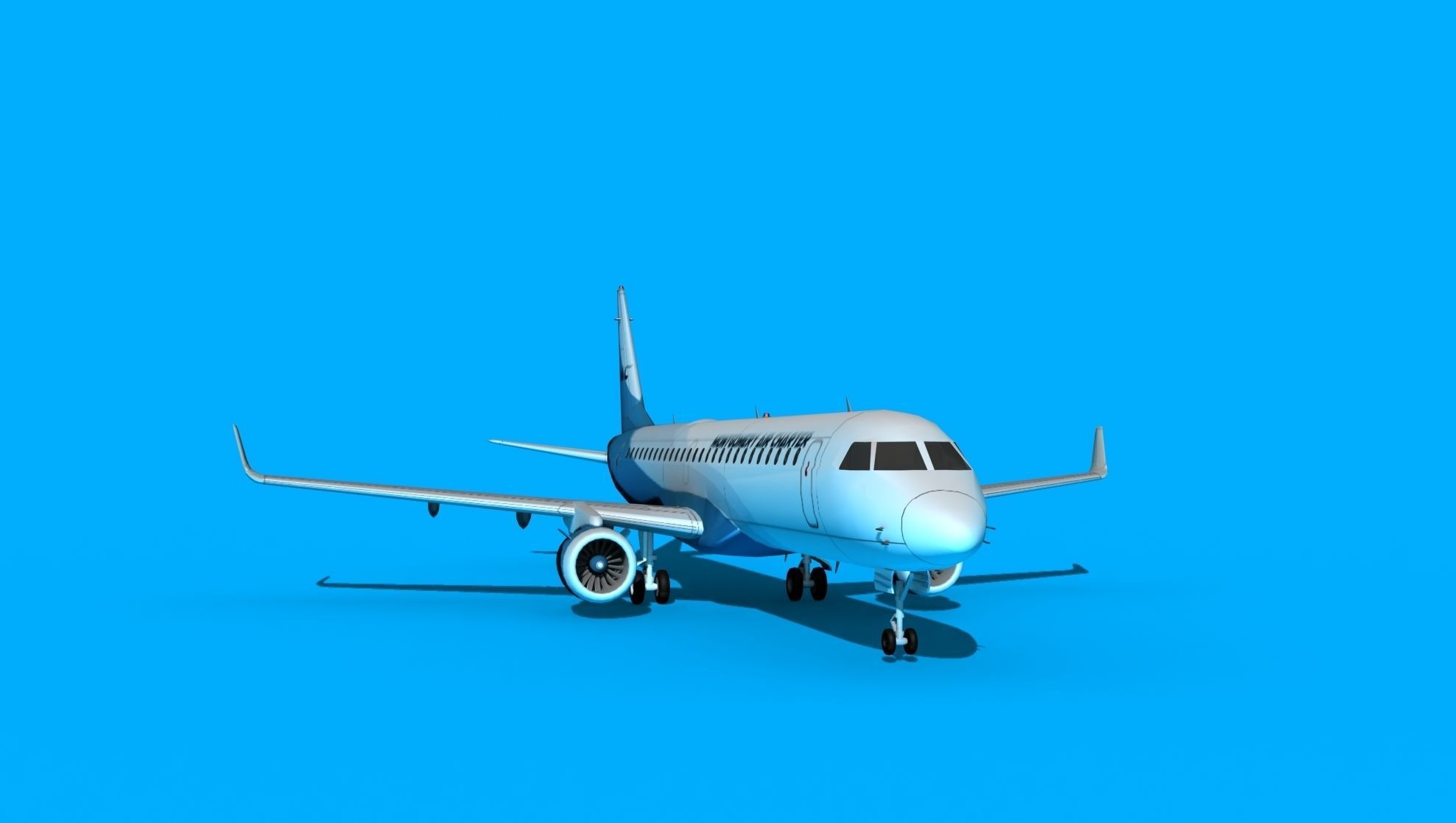 Embraer Emb-190 Montgomery Air Charter 3D model_2
