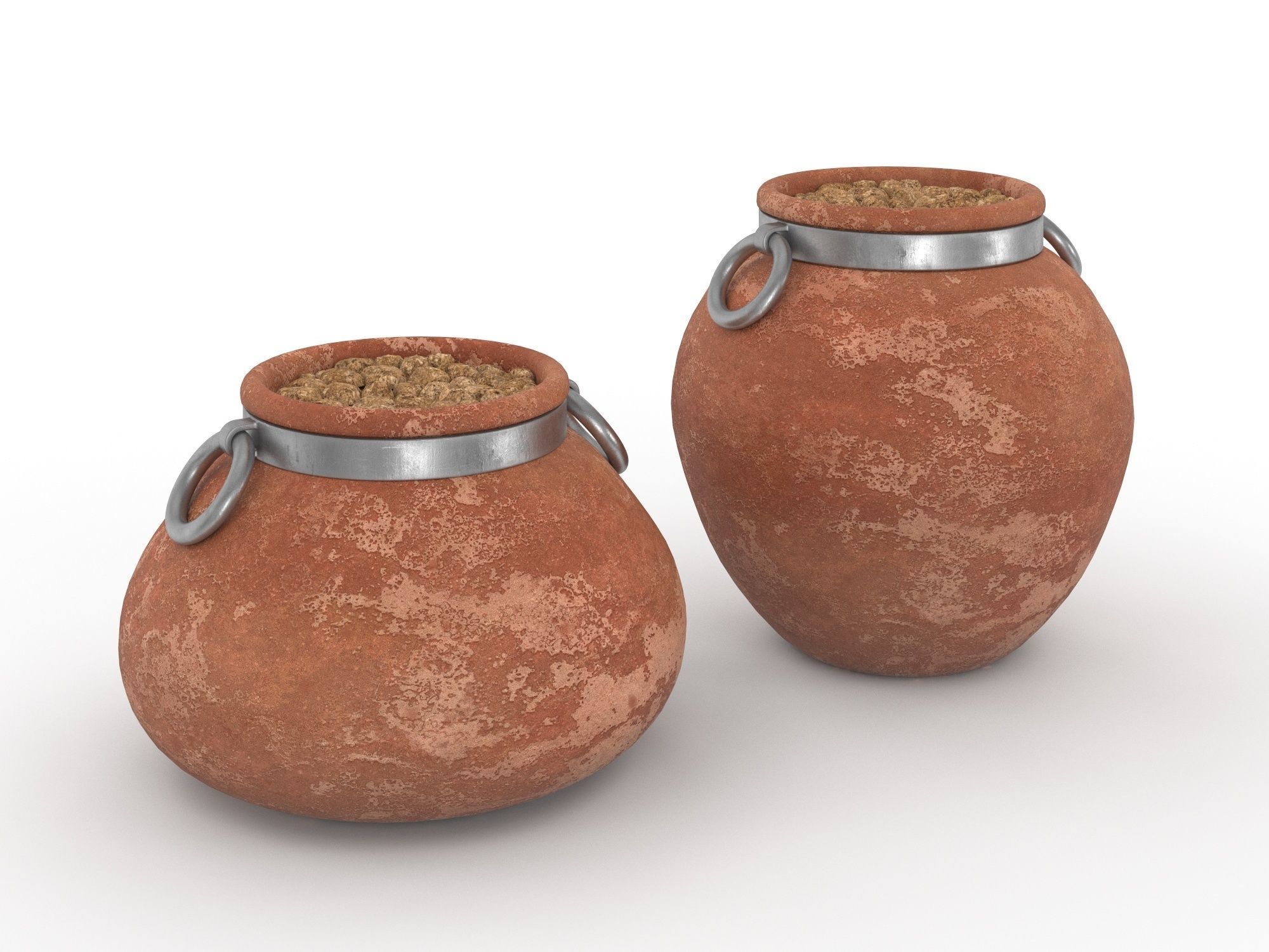 Cachepot Low-poly 3D model_8