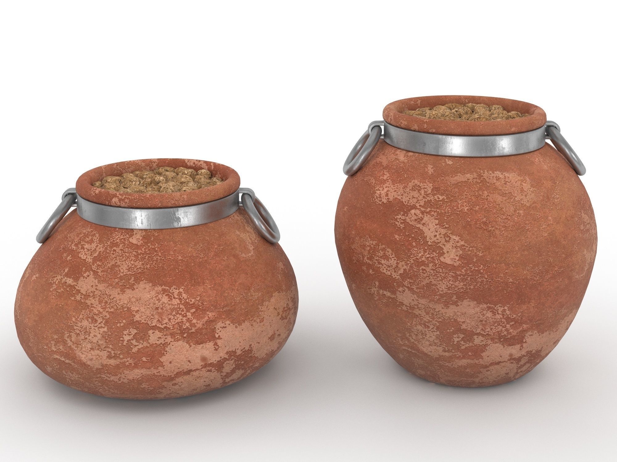 Cachepot Low-poly 3D model_3