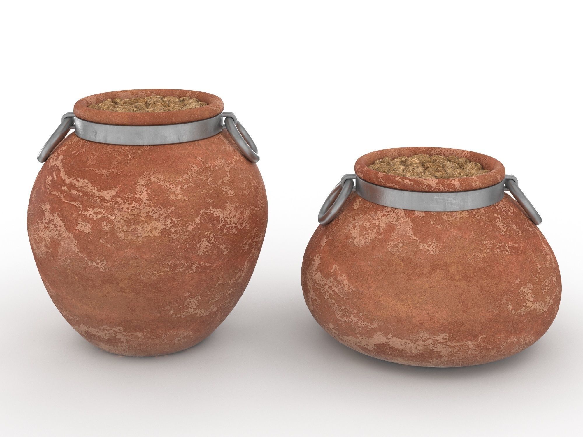 Cachepot Low-poly 3D model_2