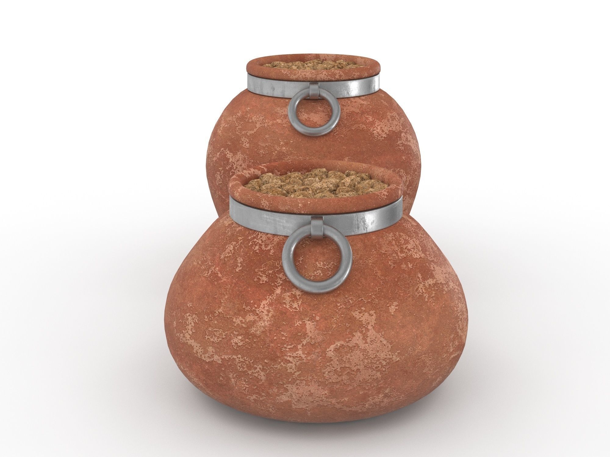 Cachepot Low-poly 3D model_4