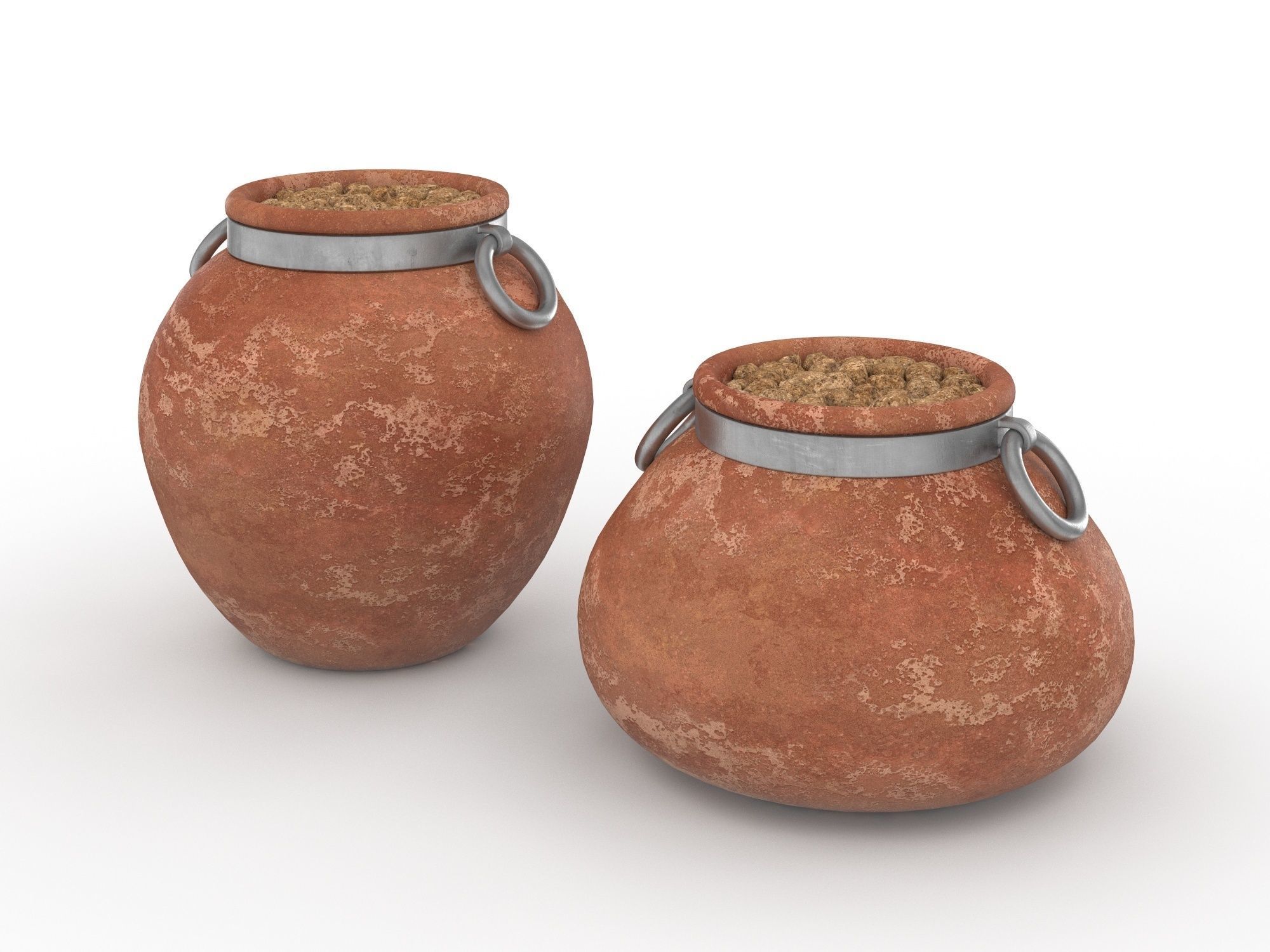 Cachepot Low-poly 3D model_7