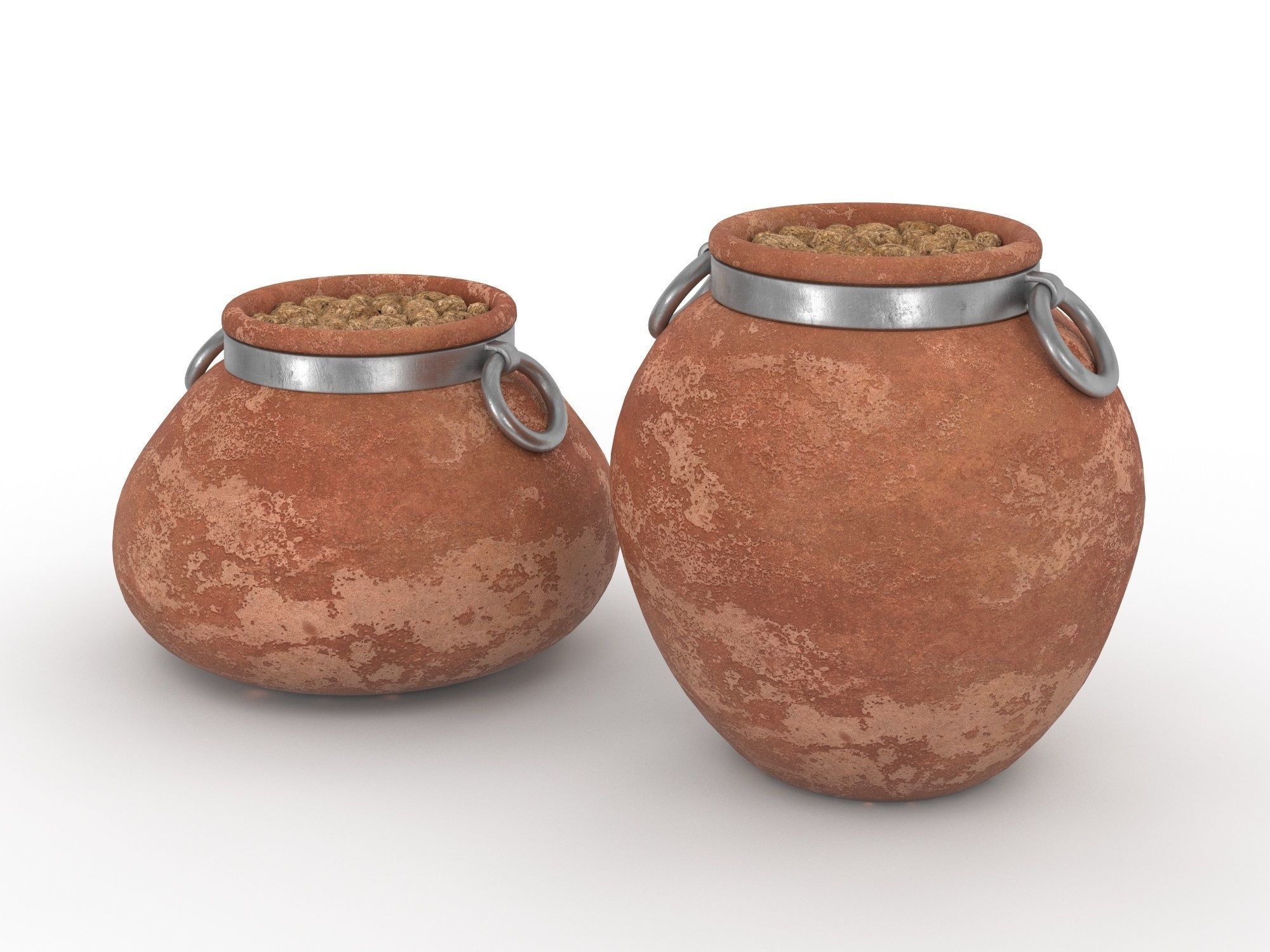 Cachepot Low-poly 3D model_9