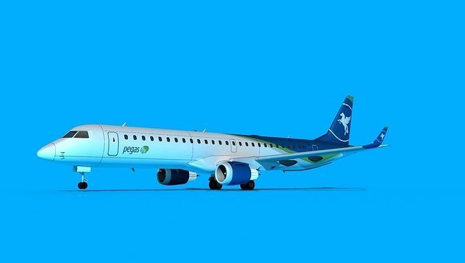 Embraer Emb-190 Pegas 3D model